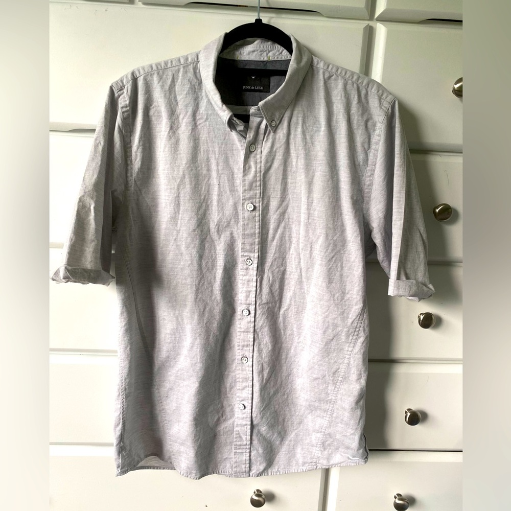JUNK de LUXE NEAL GRAY men's shirt size Large